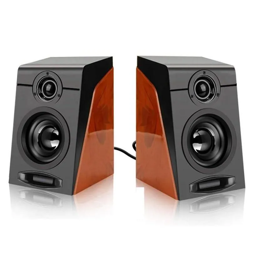 Sound Cards 3Wx2 Computer Speakers With Surround Stereo USB Wired Powered Multimedia Speaker For PCLaptopsSmart Phone79487371994298