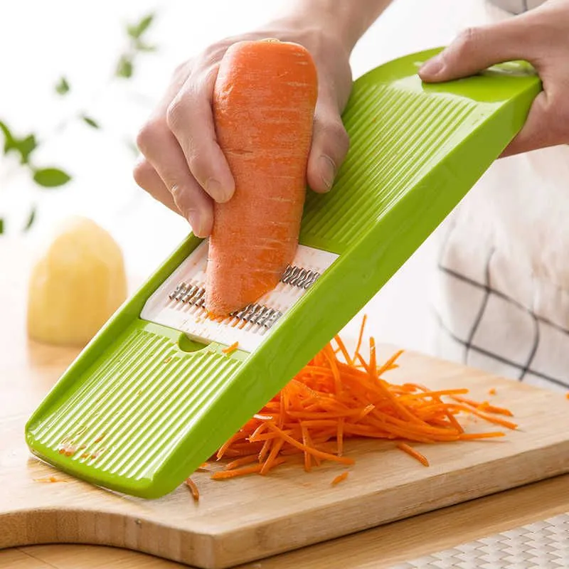 Multifunctional vegetable cutter Stainless Steel Vegetable with 3 Blades Slicer Cutter for Potato Carrot TLY046