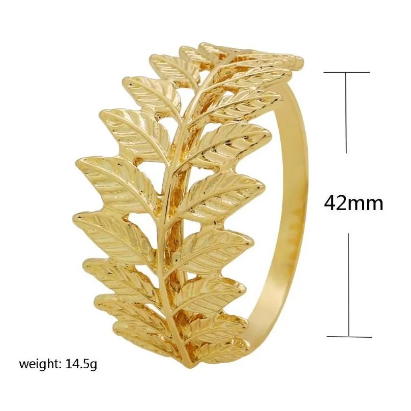 Napkin Rings Gold Leaf Holder For Wedding Christmas Party El Serviette Buckle Towel Table Decoration Drop Delivery Dh6Ft