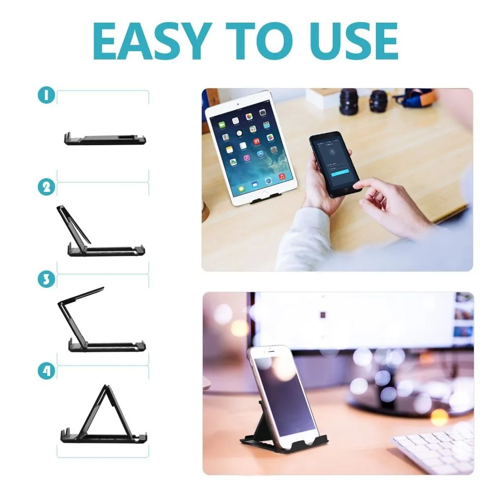 Wholesale Universal Folding Table Cell Phone Support Plastic Holder Desktop Stand for Your Phone Smartphone & Tablet Ring Holder