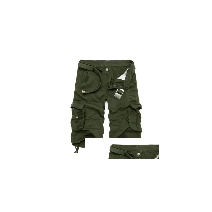 Men`S Pants Bsethlra New Men Summer Work Short Camouflage Military Brand Clothing Fashion Mens Cargo Shorts 29-40 Q190427 Drop Delive Dhehp