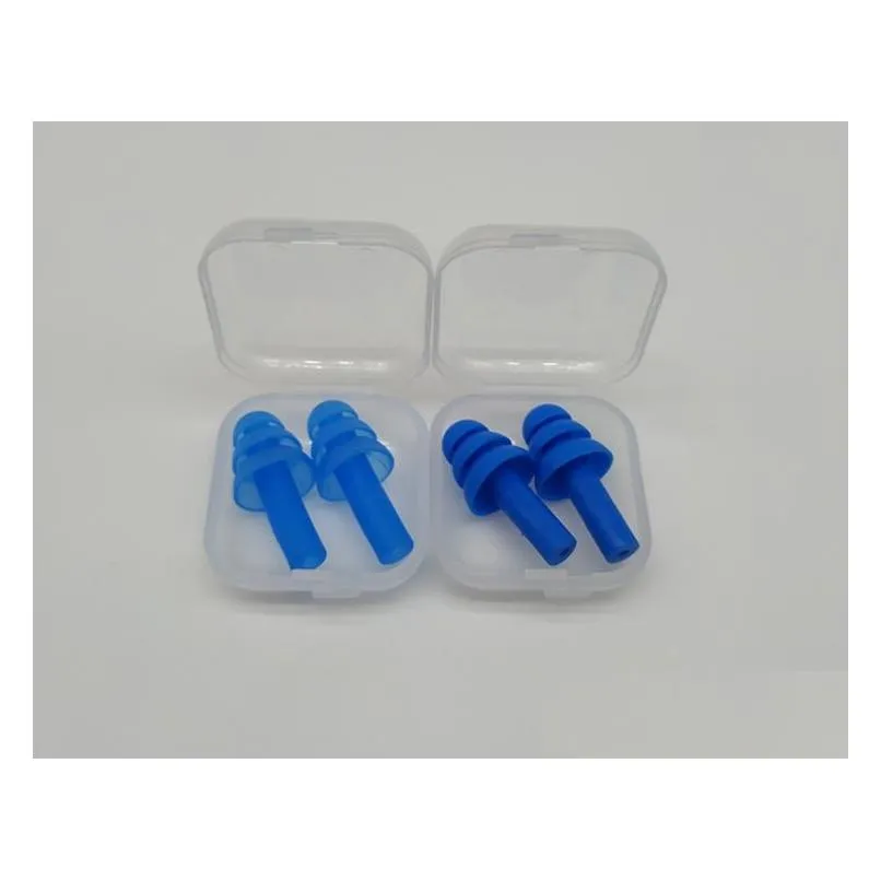 Silicone earplugs Learn waterproof swimming, noise reduction, anti-snoring, sleep earplugs Soft and Flexible Ear Plugs 12 colors