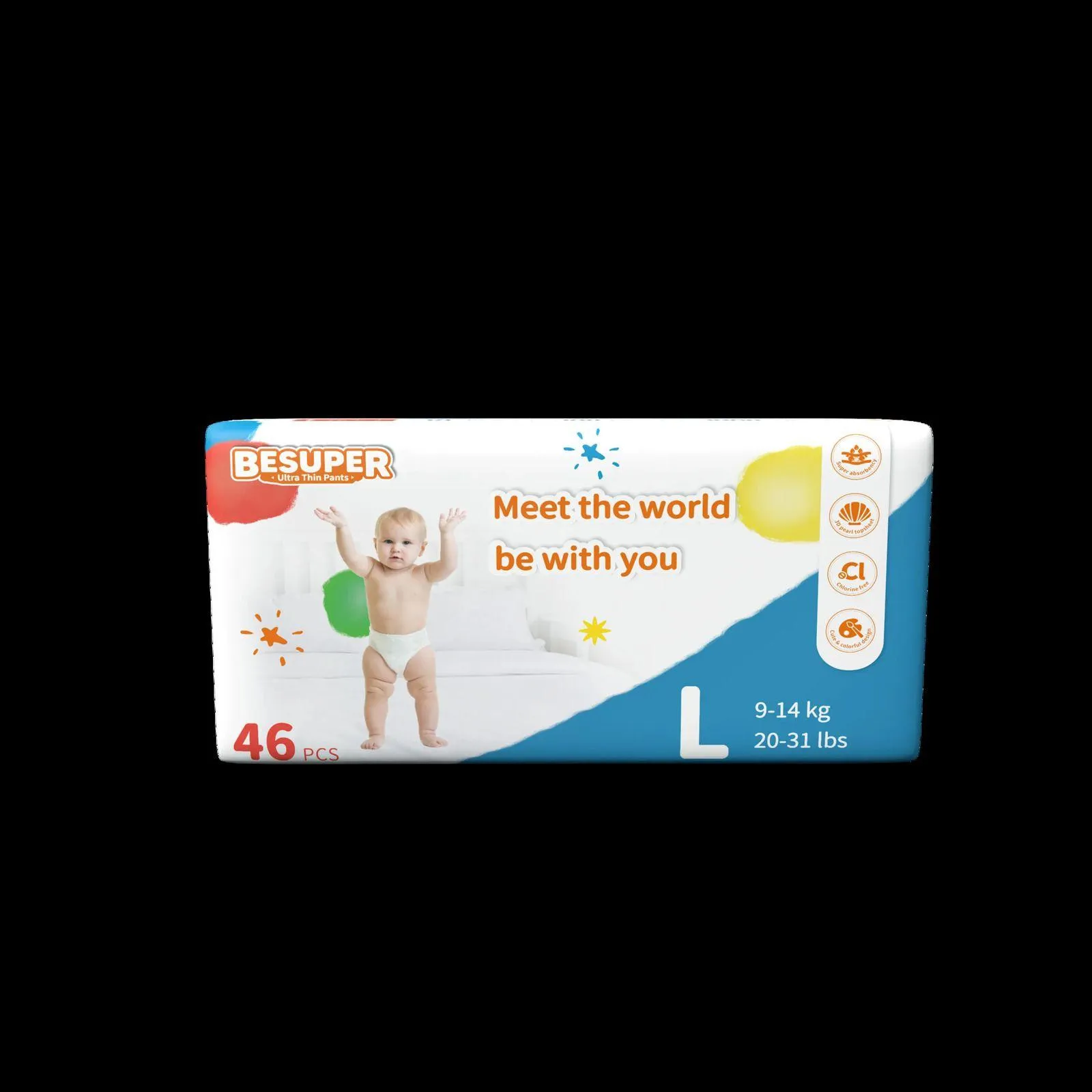 Cloth Diapers Besuper Disposable Thin Kids Pull-ups Diaper Pants Breathable Nappies Children Waterproof Plus Leakproof Baby Nappy
