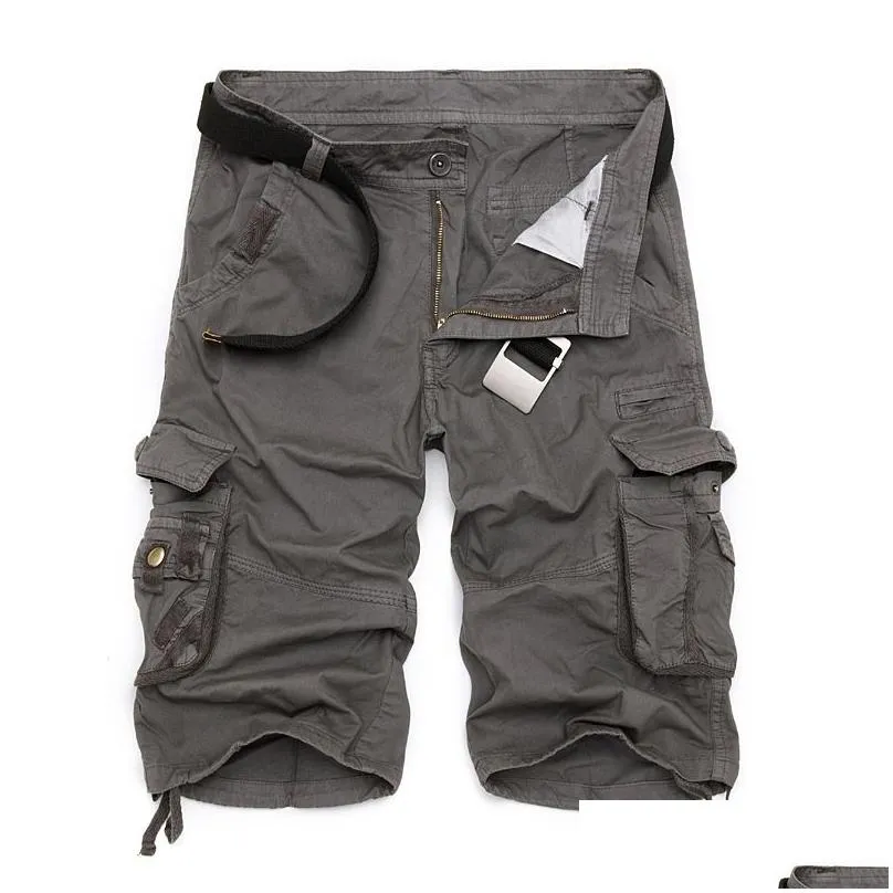 Men`S Pants Bsethlra New Men Summer Work Short Camouflage Military Brand Clothing Fashion Mens Cargo Shorts 29-40 Q190427 Drop Delive Dhehp