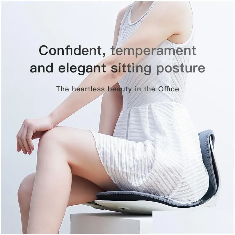 Pillow CHECA GOODS Japanese petal type buttock cushion for long sitting no tiredness cushion for office chair waist pad hump proof 2