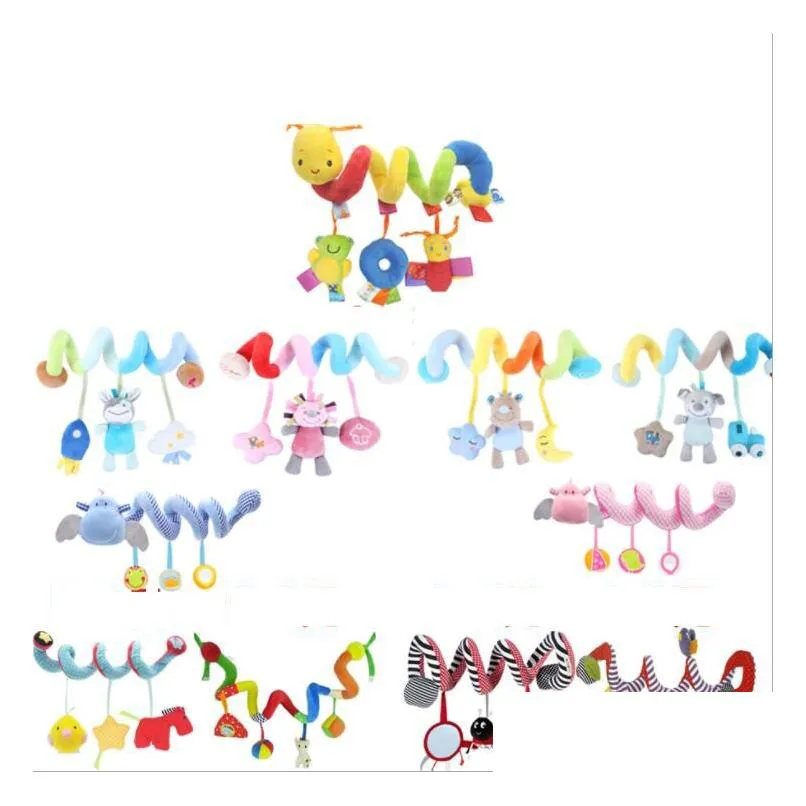 Baby label bed surrounds mobile the color labels lathe to hang dolls, babys comfort toys interact with each other cultivate grasping