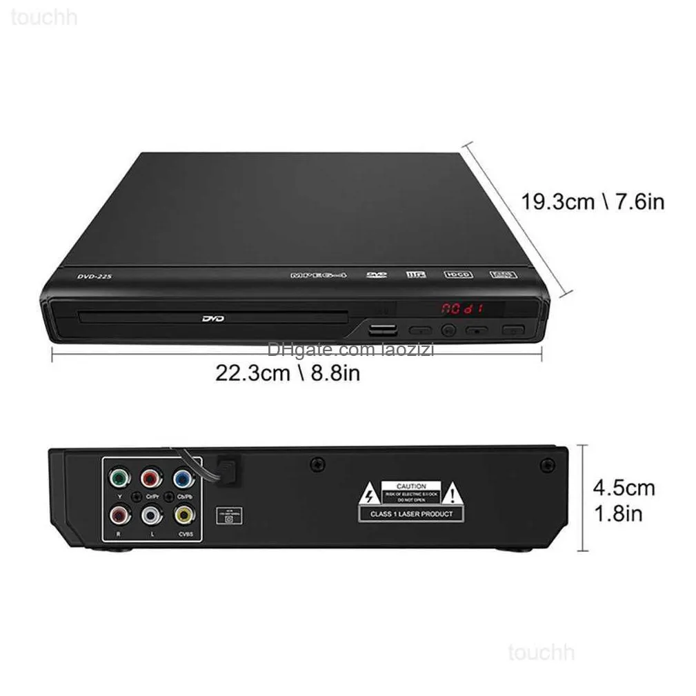 dvd vcd player home dvd player for tv video cd vcd u disk mp3 multi region with remote control av cable 5.1 channel usb multimedia