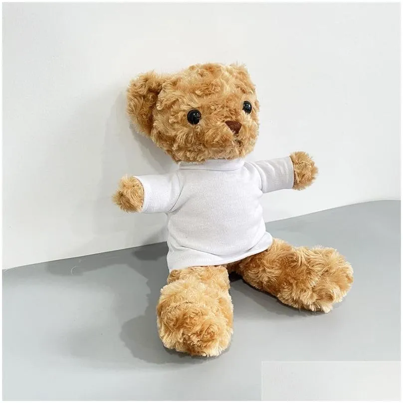 Other Event & Party Supplies Teddy Bear With Sublimation Tee Shirt P Shirts Toys Stuffed Animals Gifts For Baby Shower Birthday Xmas V Dhube