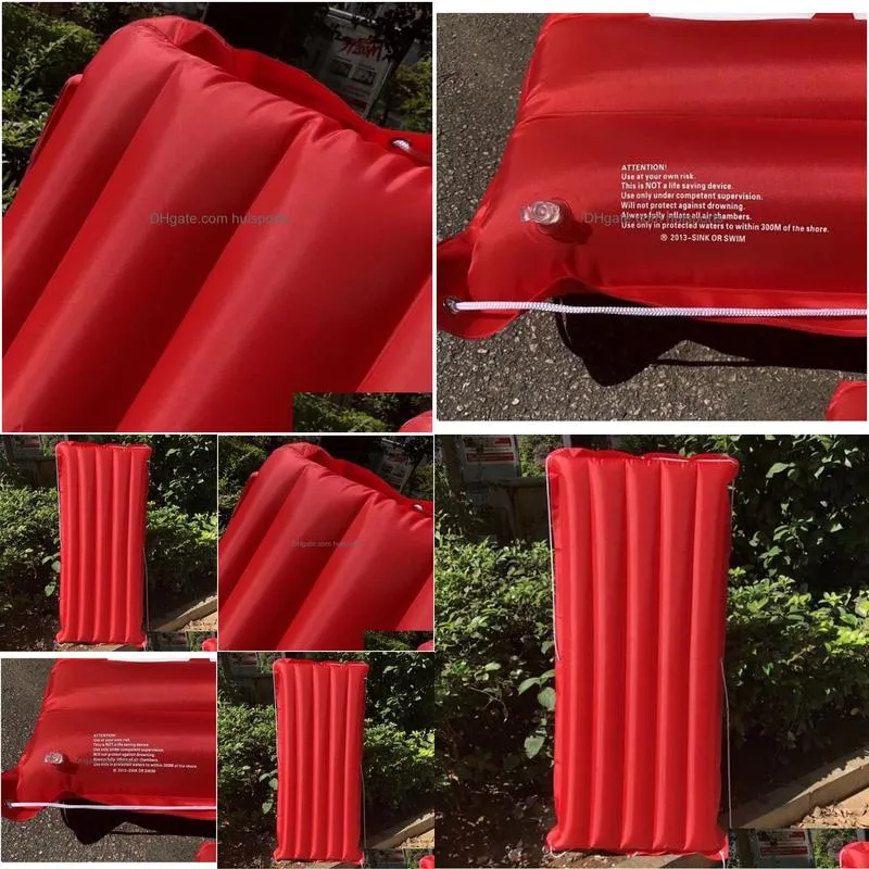 150cm x 75cm inflatable raft inflation valve inflatable bed mattress p ography props