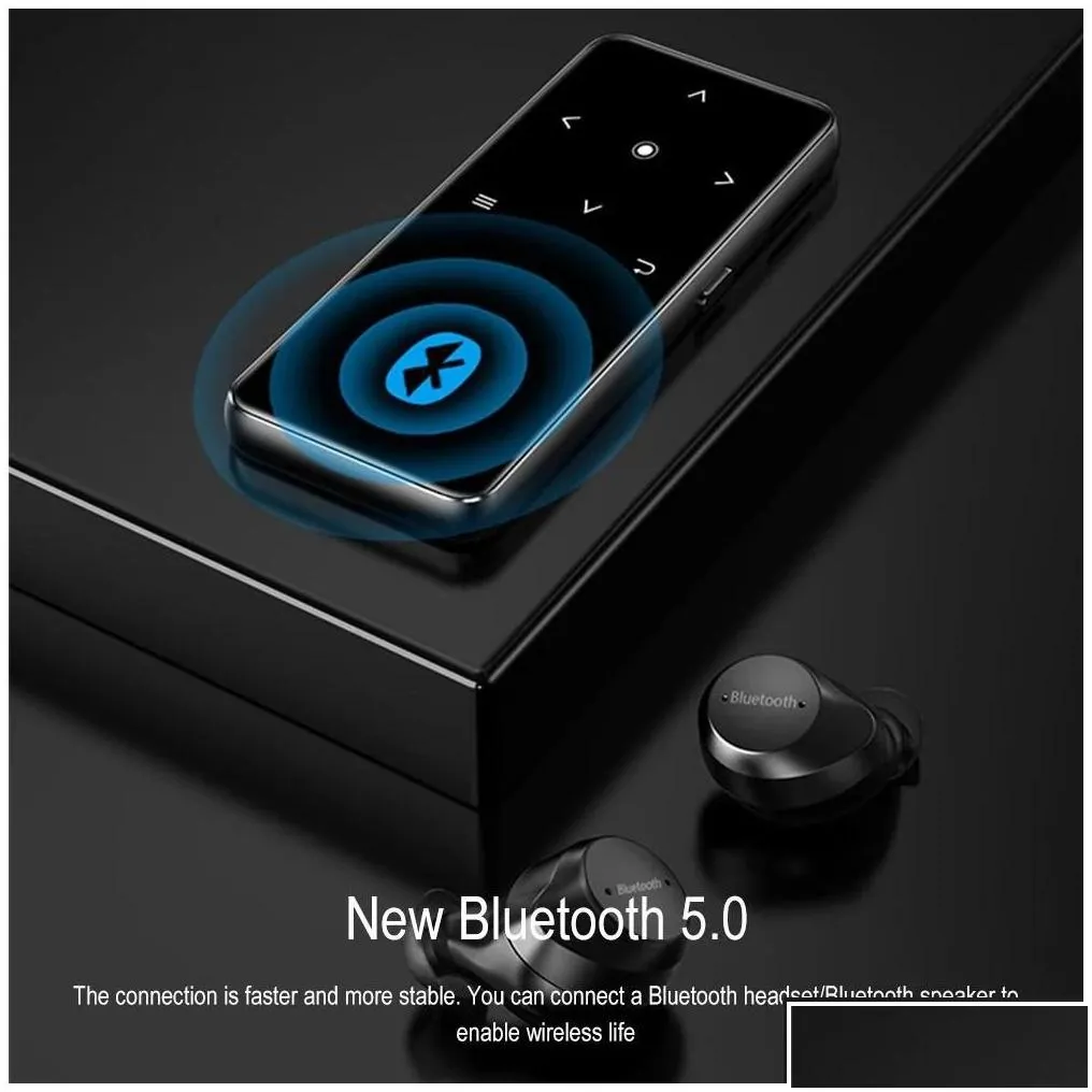 Mp3 Mp4 Players Player Portable Bluetooth 5.0 Hifi Lossless Music Mini Video Playback With Fm Radio Ebook Recording For Walkman Dro
