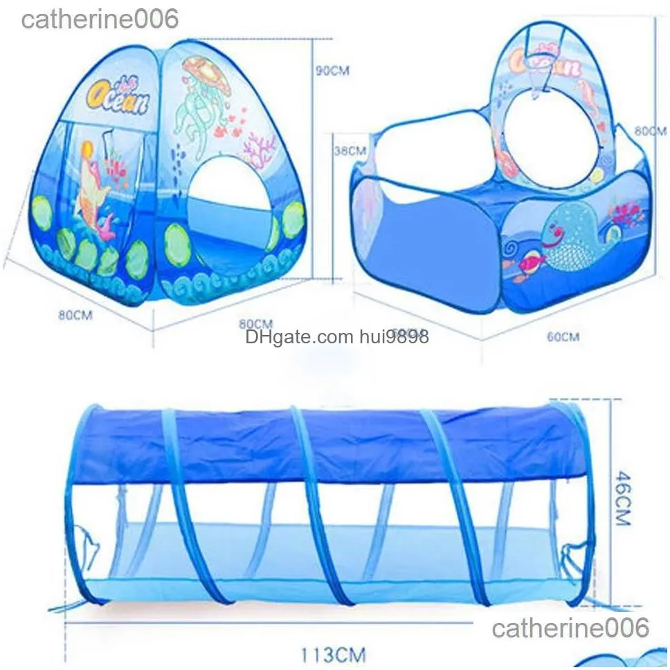 baby rail kids tent ball pool balls portable baby playground playpen children large pit with tunnel baby park camping pool room decor