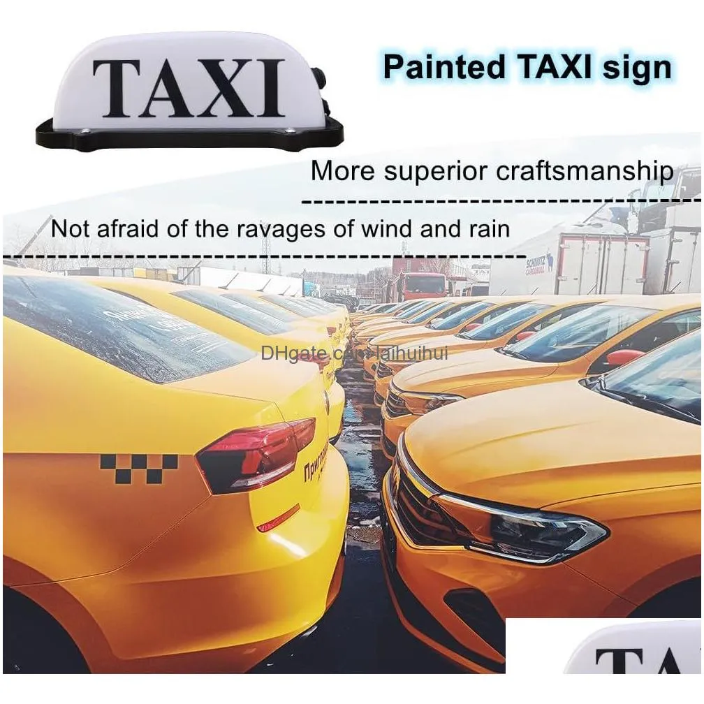 taxi sign light usb rechargeable battery cab sign light roof taxi sign with magnetic waterproof taxi cab roof top illuminated sign