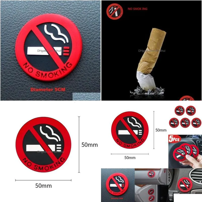  1/5pcs stickers taxi interior prevent sign warning no smoking decal car sticker decoration