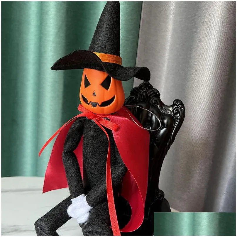 Other Festive & Party Supplies Halloween Pumpkin Elf Home Office Tabletop Decoration Baby Kids Creative Toys Drop Delivery Garden Dhvoa