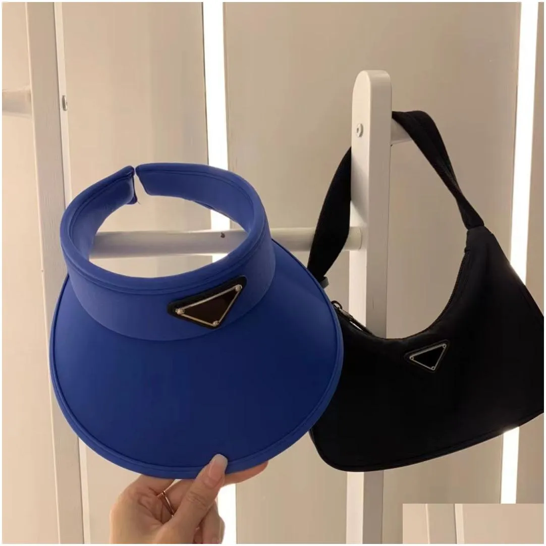 Top designer topless sun hat classic quality men`s and women`s outdoor sports sun hat fashion trend burst 6 colors optional