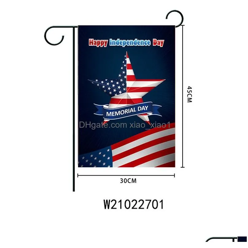 holiday garden flag party home decoration flag banner colorful double sided garden flag home festive lawn decor 30x45cm