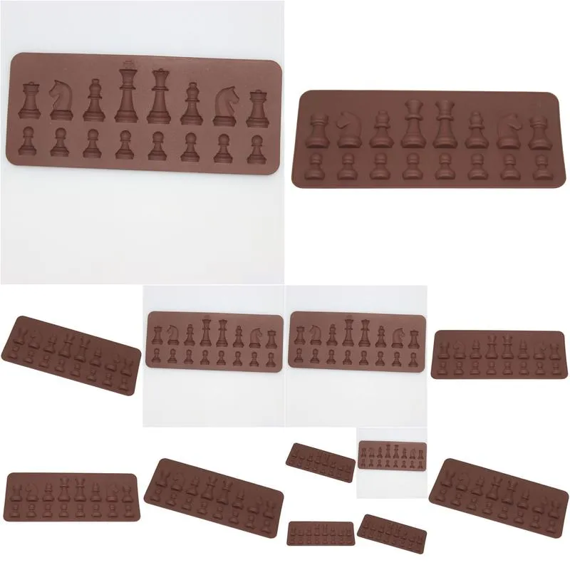 Baking Moulds New International Chess Sile Mod Fondant Cake Chocolate Molds For Kitchen Drop Delivery Home Garden Kitchen, Dining Bar Dhd2X