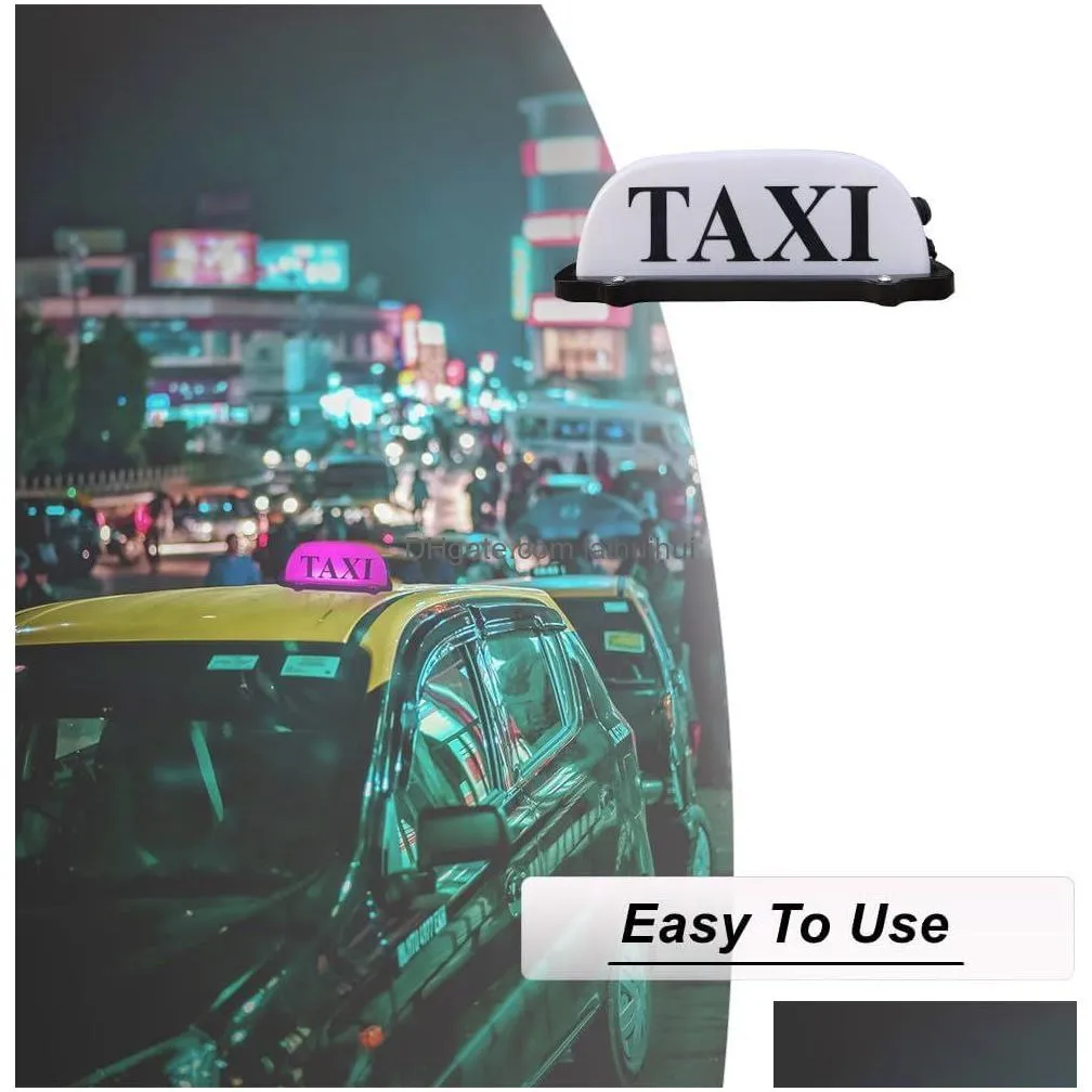 pink taxi sign light for car usb rechargeable battery taxi light waterproof taxi dome led light with sealed base pink taxi light