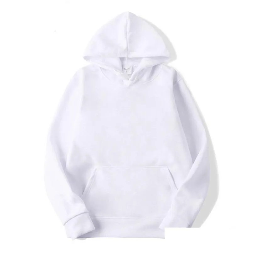 Other Festive Party Supplies Partys Shirts For Diy Polyester Sublimation Blank Hoodies White Hooded Sweatshirt Women Men Letter Pri Dhd7U
