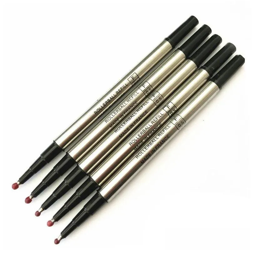 wholesale 10 pcs/lot pen design refill rod cartridge special for rollerball pen black ink recharge office stationery