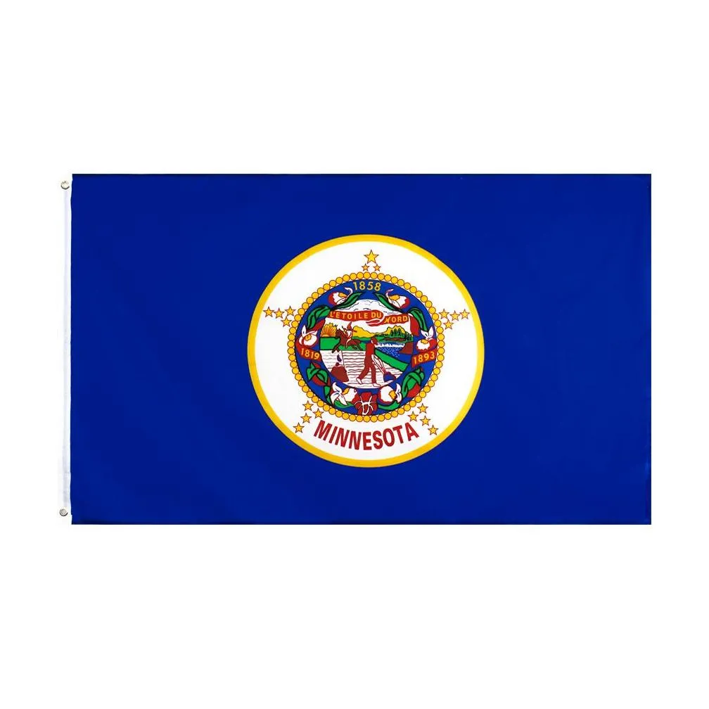 johnin 3x5fts  flag direct factory wholesale 90x150cm land of lakes usa state banner 1858