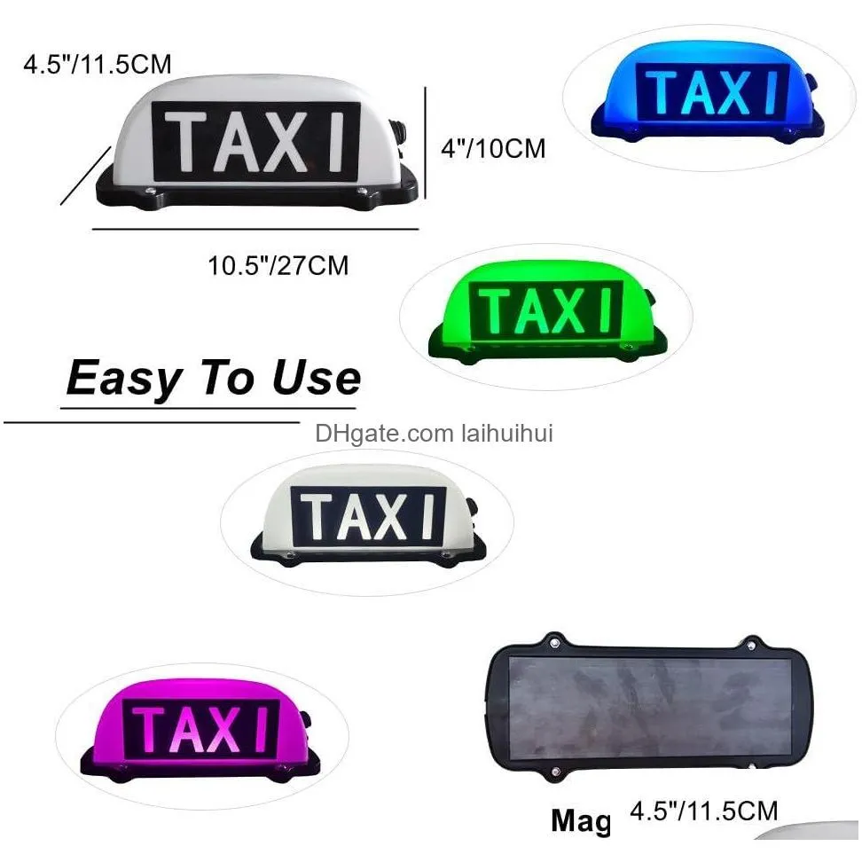 taxi sign light with square car roof rechargeable taxi lights sealed waterproof taxi lighting with magnetic