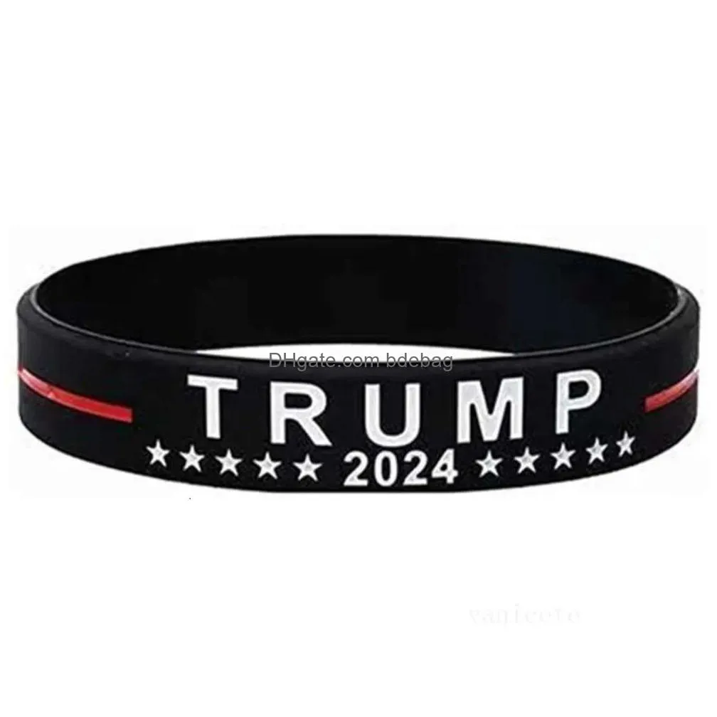 party favor bracelet trump 2024 silicone keep america wristband