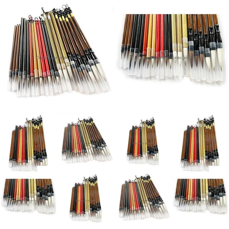 painting supplies calligraphy chinese traditional calligraphy set brush landscape painting brush weasel hair pen writing brush set for students