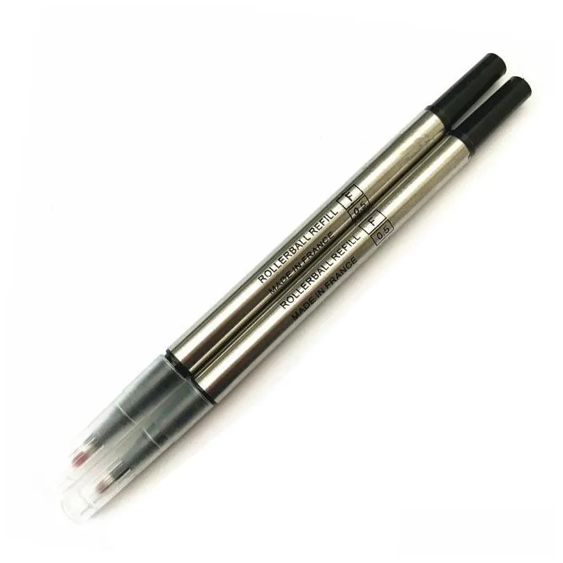 wholesale 10 pcs/lot pen design refill rod cartridge special for rollerball pen black ink recharge office stationery