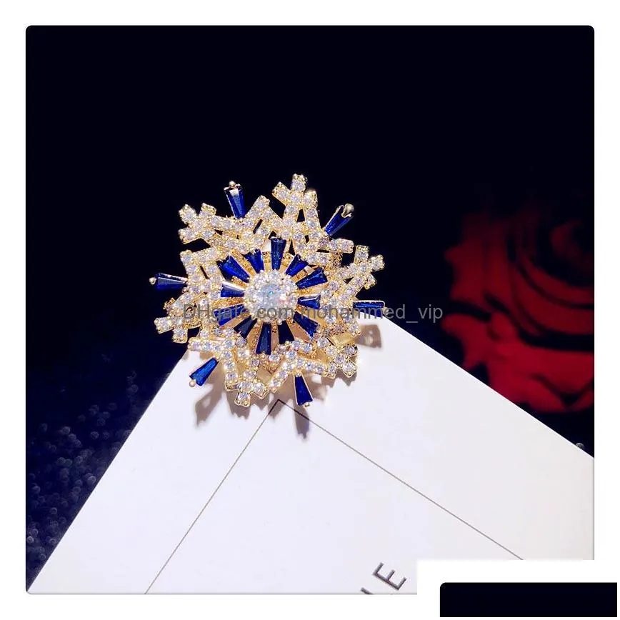 brooches for women fine jewelry spinning snowflakes corsage suit coat pin skirt accessories fashion luxury silver brooch