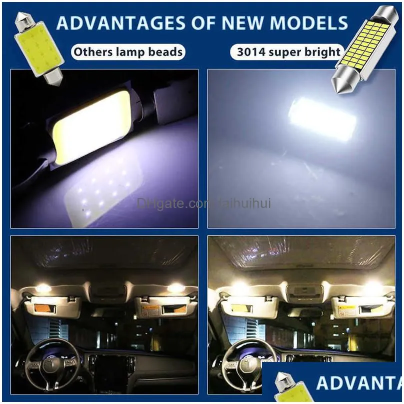 upgrade festoon 31mm 36mm 39mm 41mm high quality super bright led bulb c5w c10w car license plate light auto interior reading dome