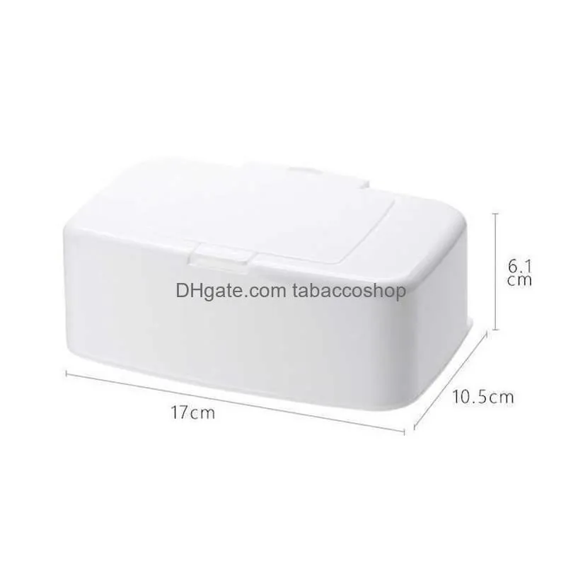 Tissue Boxes Napkins New Wet Wipes Box Dispenser Portable Napkin Storage Container Car Home Office Drop Delivery Home Garden Kitchen