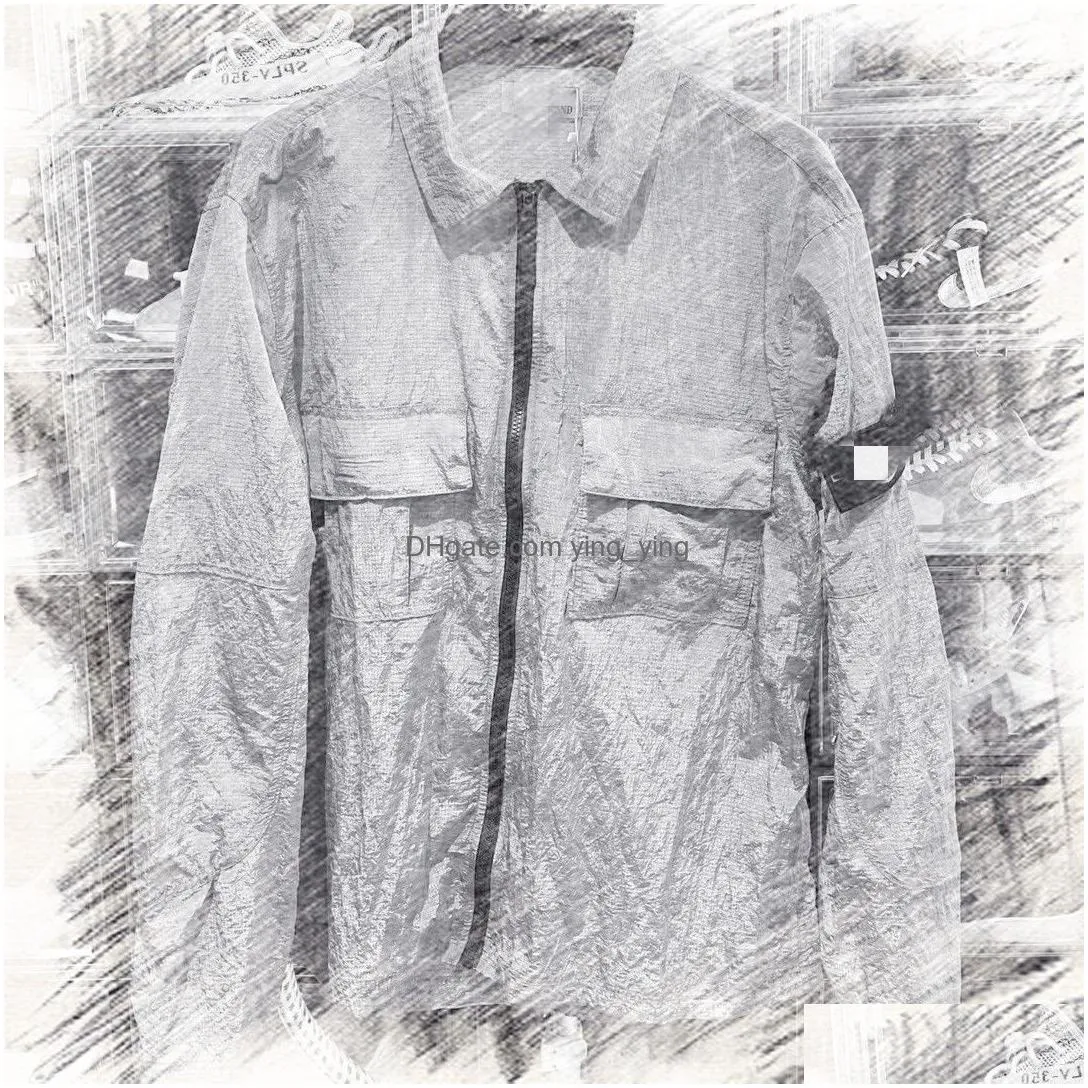 st0ne is1and mens jackets designer outdoor summer light jacket jacket fishing mountaineering wear designer black coats teenagers outdoorloose jacket