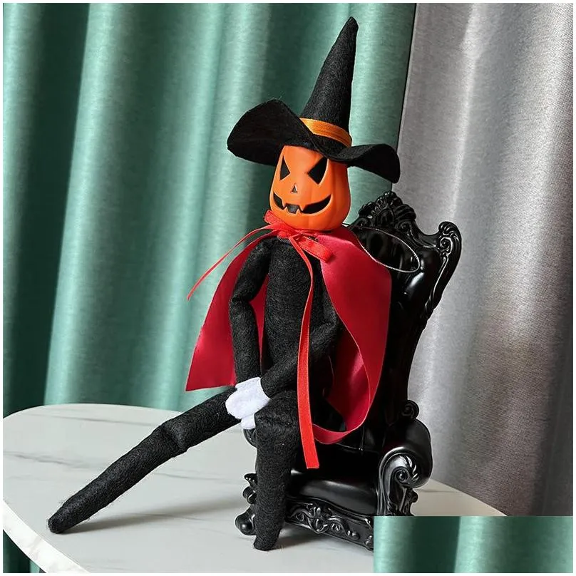 Other Festive & Party Supplies Halloween Pumpkin Elf Home Office Tabletop Decoration Baby Kids Creative Toys Drop Delivery Garden Dhvoa