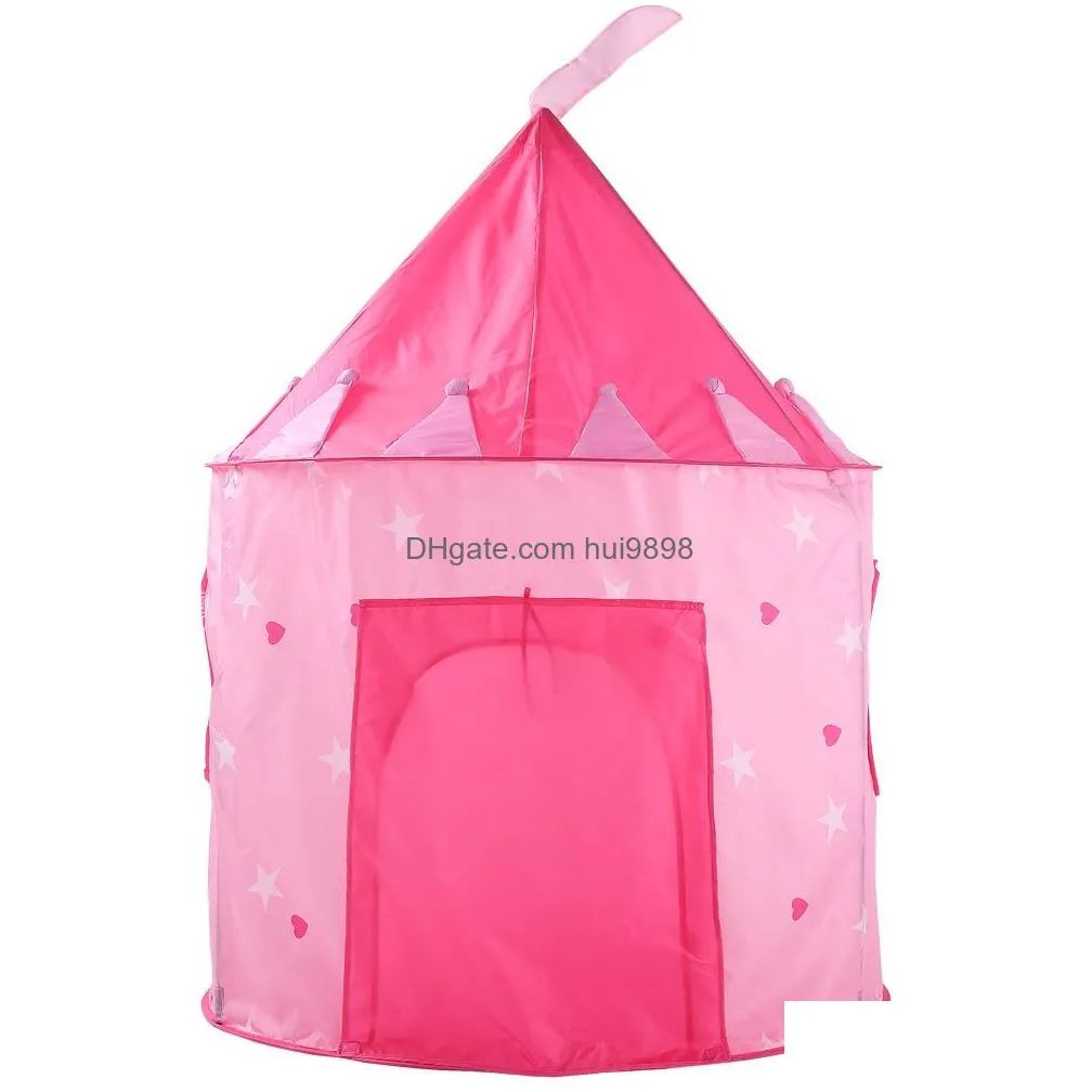 135cm 190t kids play tent ball pool tent boy girl princess castle portable indoor outdoor baby play tents house hut for kids toys