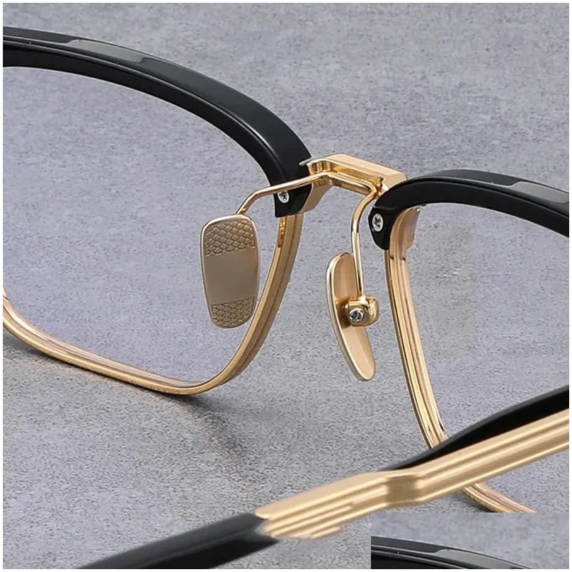 Fashion Sunglasses Frames Arrive Vinatge Black Golden Glasses Frame Square Type For Men Dtx132 Classic Business Style Myopia Eyeglass Dhxkd
