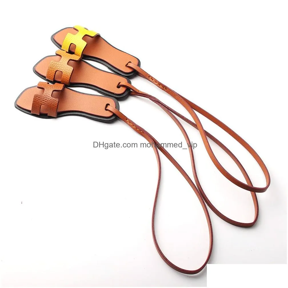 fashion designer pu faux leather boot slipper keychain pendant for women ladies bag charm accessories ornament gifts