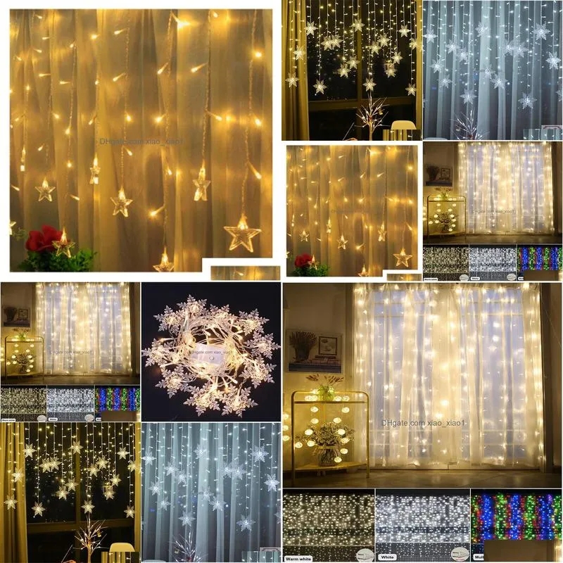 decorations 3.5m snowflake led light christmas tree decorations navidad xmas gift christmas decorations for home year 2021 kerst