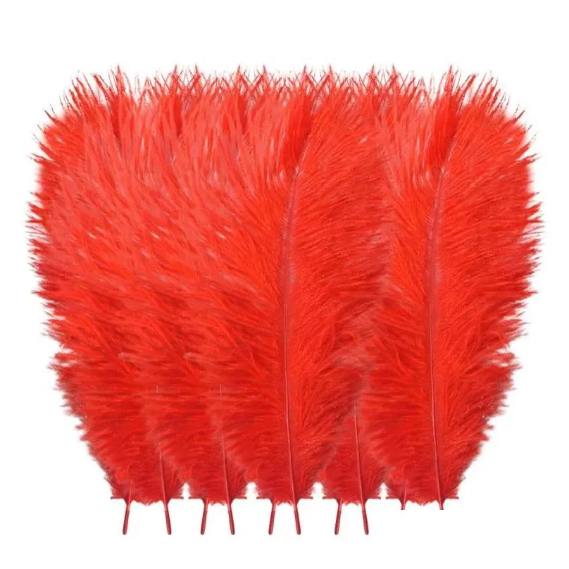 Party Decoration 10Pcs/Lot Natural Mticolor Ostrich Feathers Wedding Home Diy Floating Plumes Table Centerpiece Crafts 5Wparty Drop D Dhlee