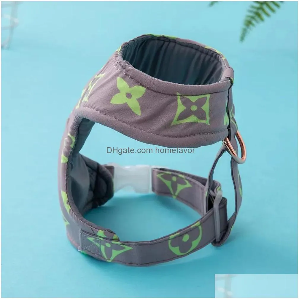 luxury pet chest and back leashes dog leash collar out walking dog cat designer fashion pets harnesses for small dogs chihuahua schnauzer wholesale