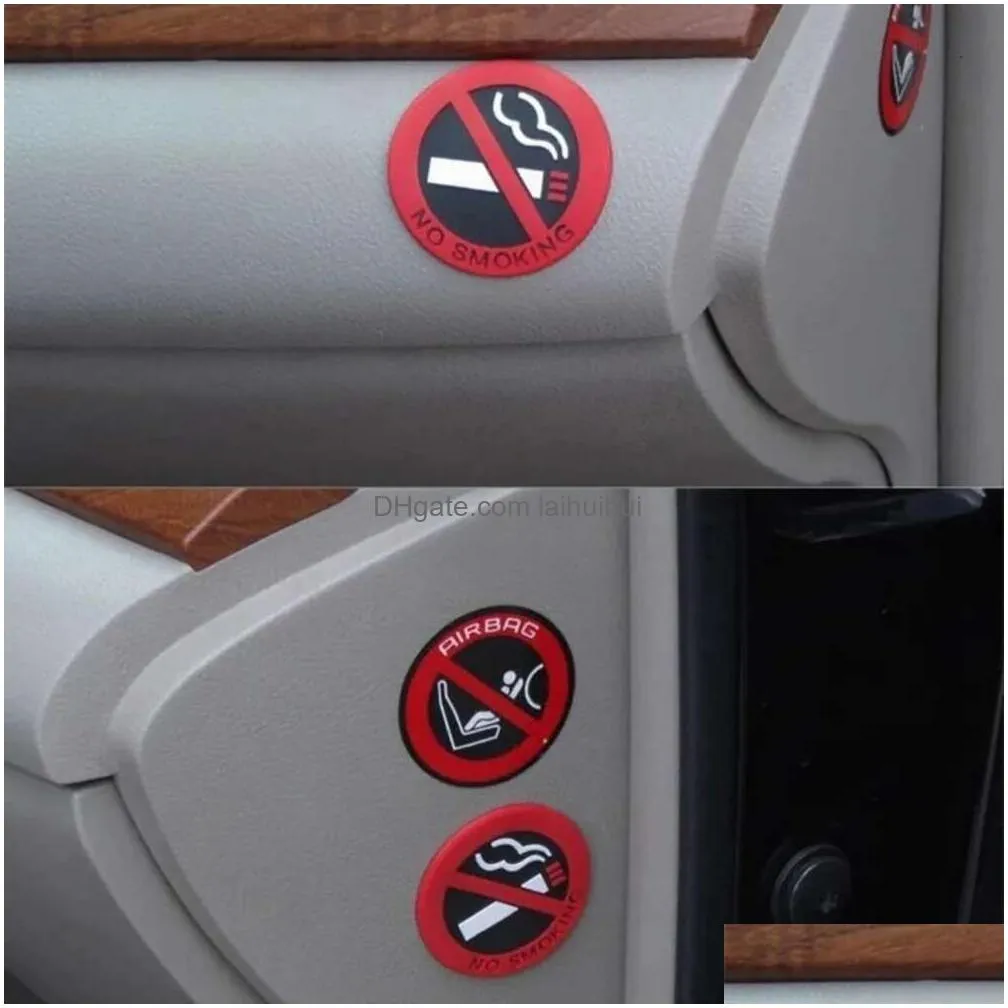  1/5pcs stickers taxi interior prevent sign warning no smoking decal car sticker decoration