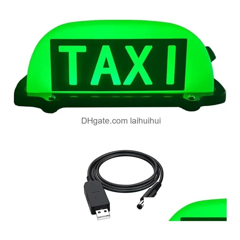 taxi sign light with square car roof rechargeable taxi lights sealed waterproof taxi lighting with magnetic