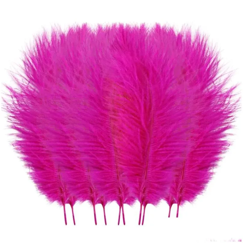 Party Decoration 10Pcs/Lot Natural Mticolor Ostrich Feathers Wedding Home Diy Floating Plumes Table Centerpiece Crafts 5Wparty Drop D Dhlee