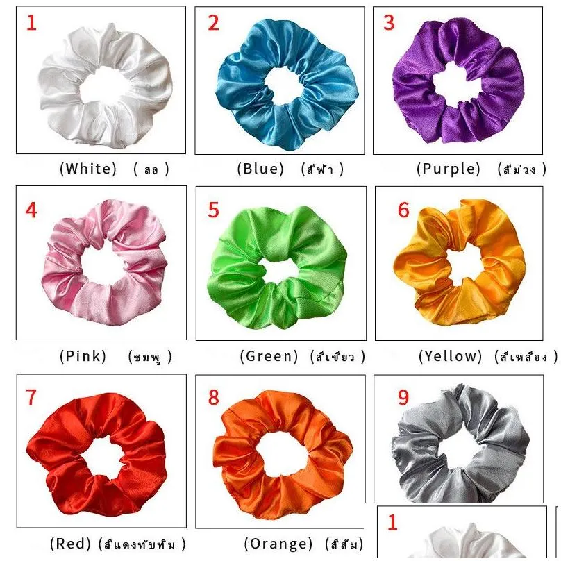 Hair Accessories Led Luminous Bands Scrunchies Women Girls Headwear Rope Simple Wrist Band Rings Rubber Drop Delivery Products Tools Dhl9C