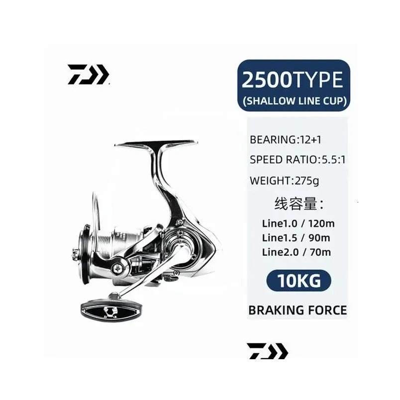 Fly Fishing Reels2 DAIWA EXIST LT Spinning Wheel Japanese  Water Long distance for Any Fish Specifications Fishing Line 231115