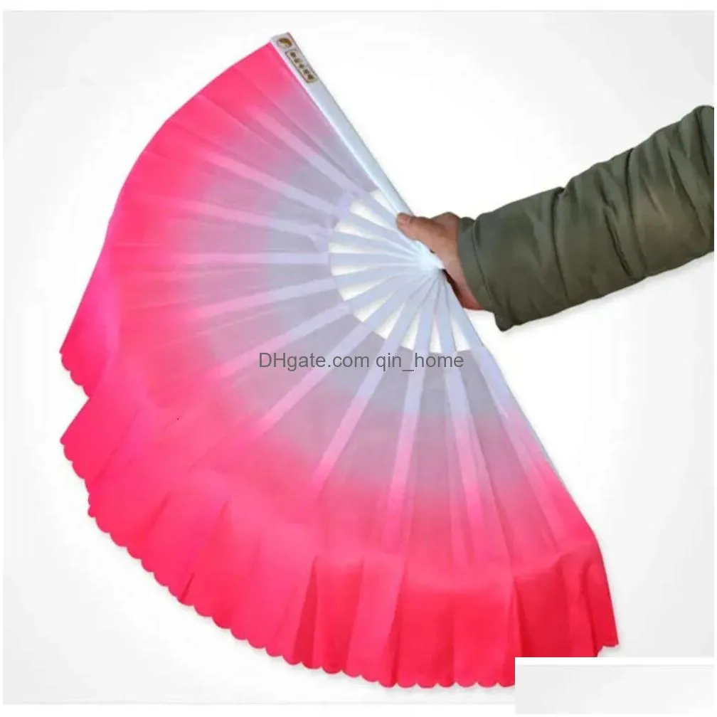 colors 5 chinese silk weil dance available for white fan bone wedding folding hand fan party favor