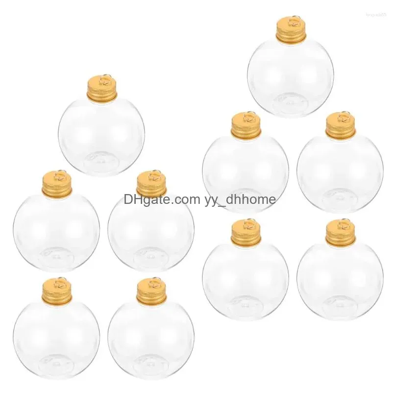 vases 10 pcs leakproof water bottle christmas spherical outdoor juice bottles candy box milk coffee beverage container storage