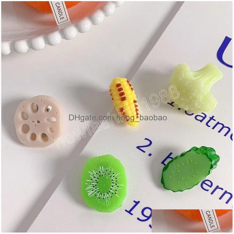 fruit hair accessories simulation food hairpin for women corn cucumber hair clip creative lotus root broccoli hair clips