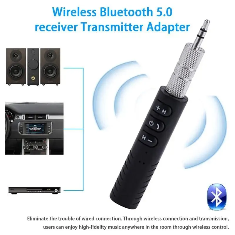 Cooling Car Wireless Bluetoth5.0 Receiver Handsfree Transmitter Adapter ForPhone ForAndrod Mobile Phone For Bluetoths A2DP