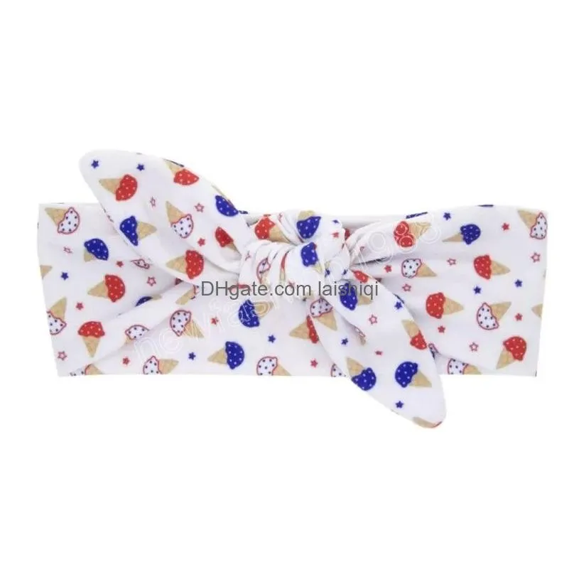 hair accessories 4th of july flag headbands baby rabbit ears hairbands independence day star stripes head bands bandanas